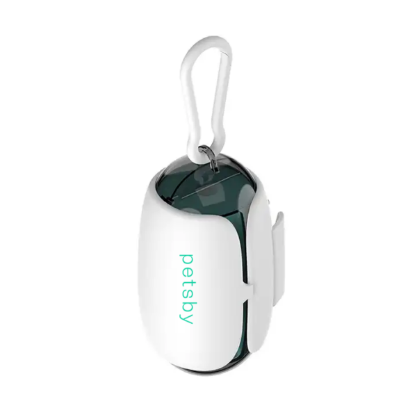 Fanno-Capsule Dog Poop Bag Dispenser with Secure Leash Attachment and Easy Bag Separation