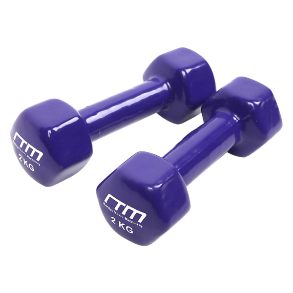 Fanno-2kg Dumbbells Pair Hand Weights for Home Workout Fitness Exercise Equipment