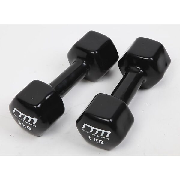 Fanno-5kg Dumbbells Pair Cast Iron Hand Weights for Home Fitness Exercise Routine