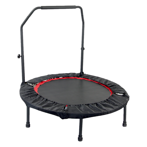 Fanno-Mini Rebounder Trampoline for Home Fitness Low Impact Workout with Handrail