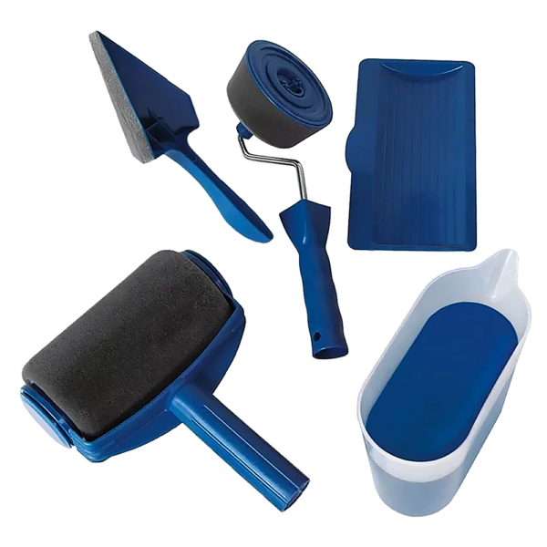 Fanno-Self-Contained Paint Roller Set Drip Free Microfibre Easy Use for All Surfaces