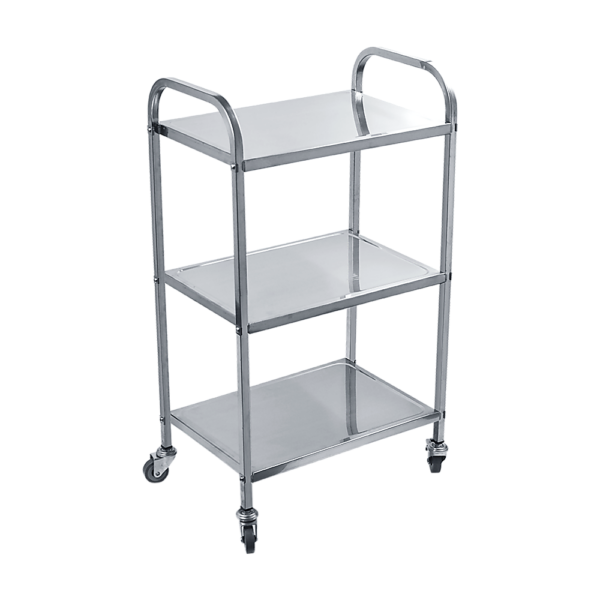 Fanno-3 Tiers Stainless Steel Food Trolley Cart for Kitchen and Dining Service