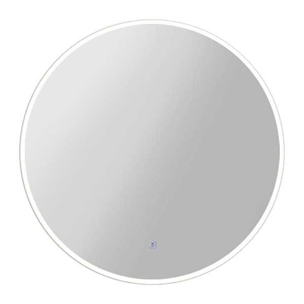 Fanno-80cm LED Lighted Round Wall Mirror Anti-Fog Bathroom Decor with Touch Control