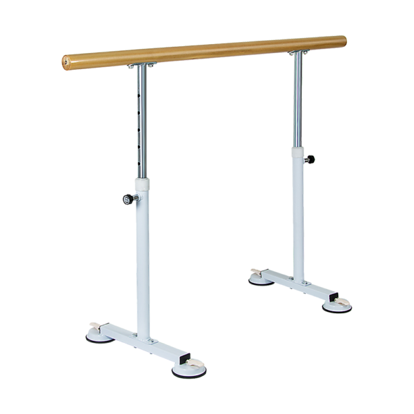 Fanno-Wooden Portable Ballet Barre Dance Bar Adjustable Height Freestanding 1.5M