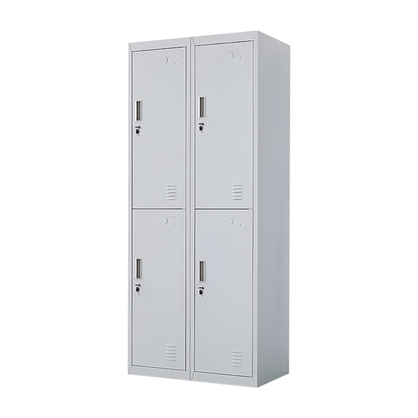 Fanno-4-Door Gym Lockers for Office School Storage Durable Steel with Lock and Key