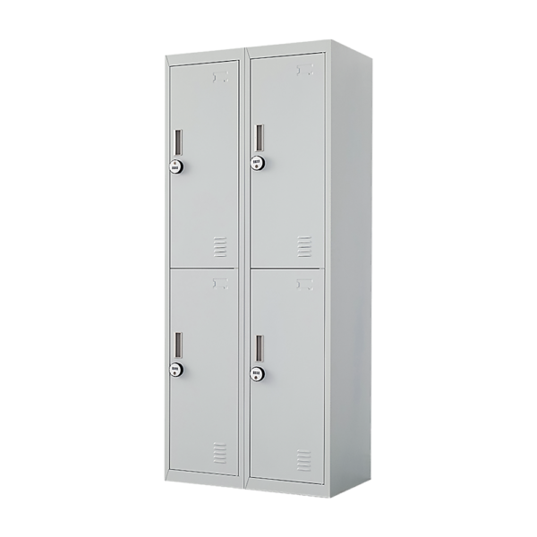 Fanno-4-Door Gym Lockers for Office School Storage with Combination Lock and Ventilation