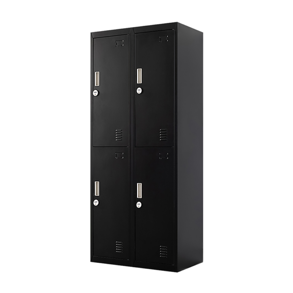 Fanno-4-Door Gym Lockers for Office School Storage with Combination Lock and Ventilation