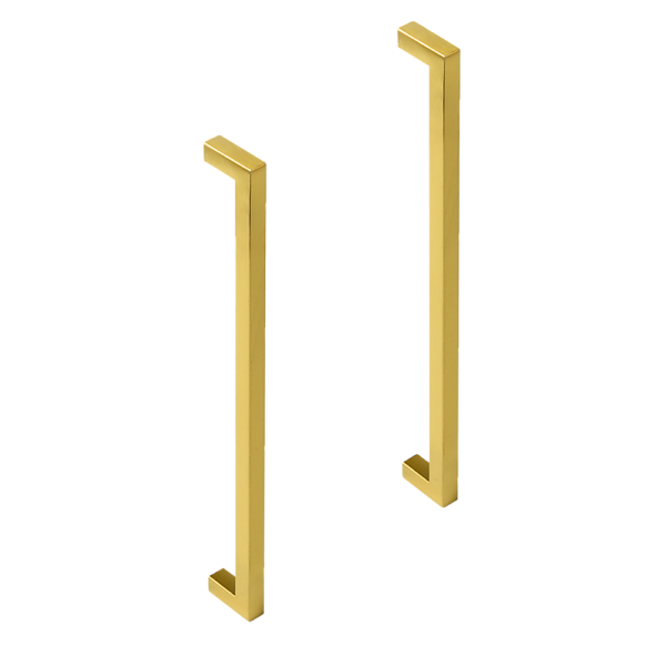 Fanno-Brushed Brass Drawer Pulls for Kitchen and Bathroom Cabinetry 256mm Gold Finish