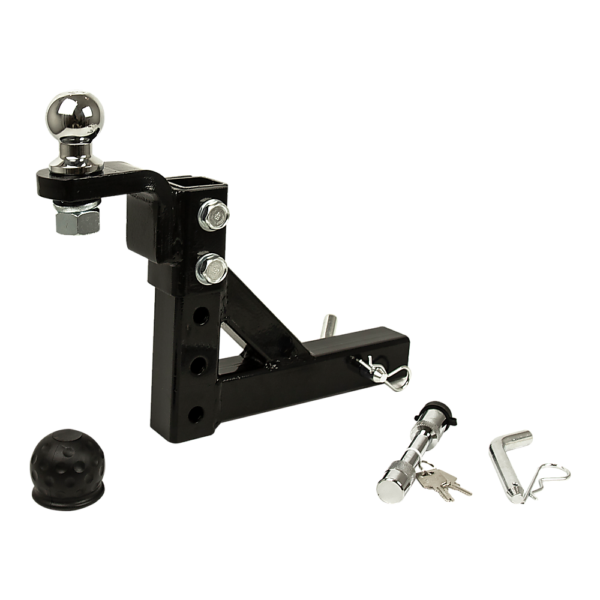 Fanno-Adjustable Tow Bar Trailer Hitch 50mm Ball Mount for  and 4WD Towing