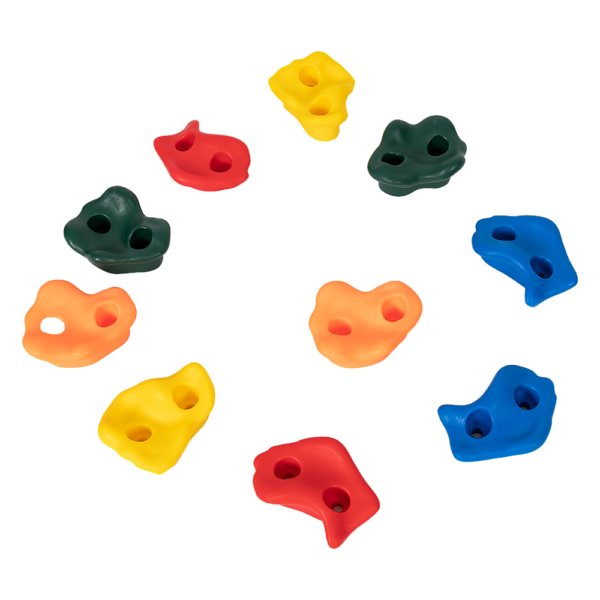 Fanno-Deluxe Rock Climbing Holds Set of 10 for Kids Outdoor Playground Adventure