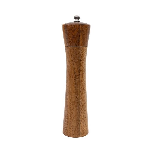 Fanno-Wooden Salt and Pepper Grinder Adjustable Manual 21.5cm Black Kitchen