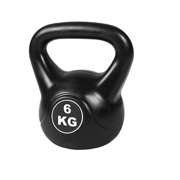 Fanno-Kettle Bell Weight 6kg Black Fitness Strength Training Exercise Home Gym