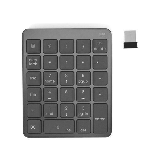 Fanno-Compact Wireless Numeric Keypad for Easy Data Entry Ergonomic Design Compatible with iPhone