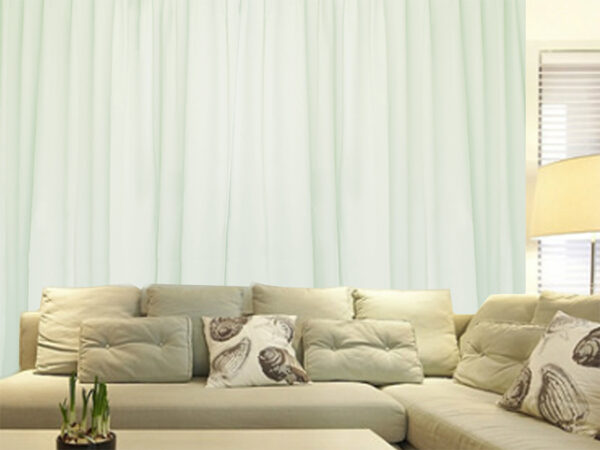 Fanno-Milk White Curtain 285cm 270cm Soft Silk Like High Level Fabric Panel