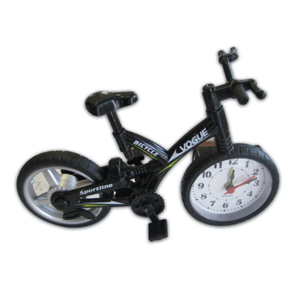 Fanno-Mountain Bike Alarm Clock Classic Design Battery Included Free Delivery Red Black White