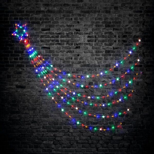 Fanno-LED Waterfall Star Lights 200 LEDs Multicolor  Decorative Bright