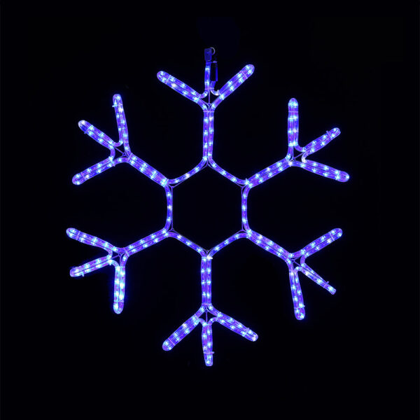 Fanno-snowflake LED ropelights winter decor twinkling cool white size XL