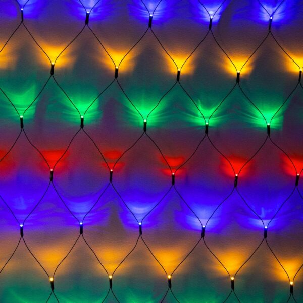 Fanno-360 LED Net Light Multicolor Warm White Cool White 1.8x2.4m festive display