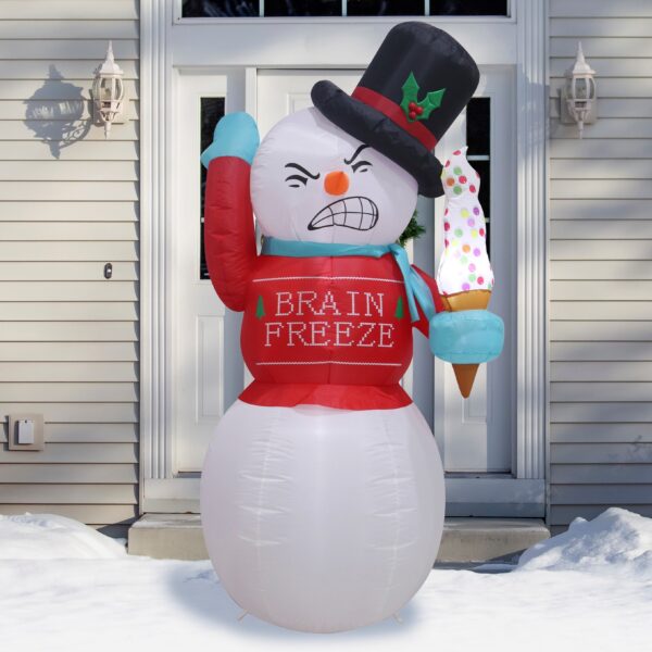 Fanno-inflatable snowman 180cm outdoor decor shaking LED bright fun winter