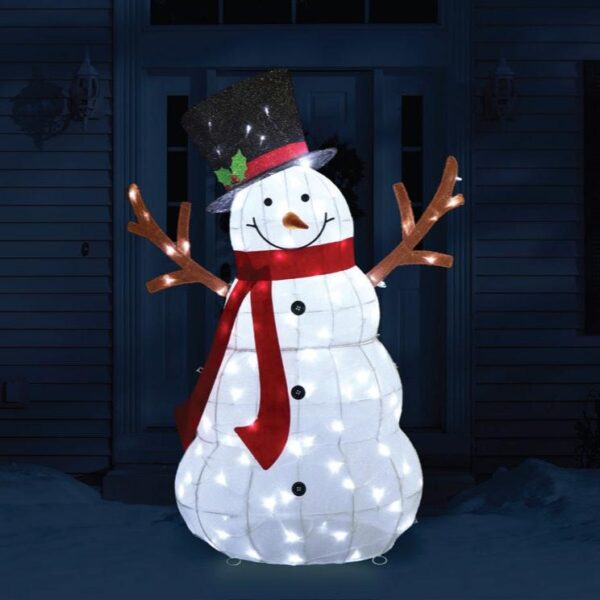 Fanno-LED Mesh Melting Snowman 135cm twinkling lights indoor outdoor festive