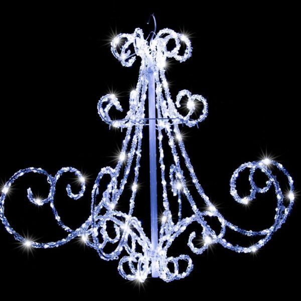 Fanno-LED Acrylic Chandelier 540 LEDs Multicolor 75cm Flashing Light Decor