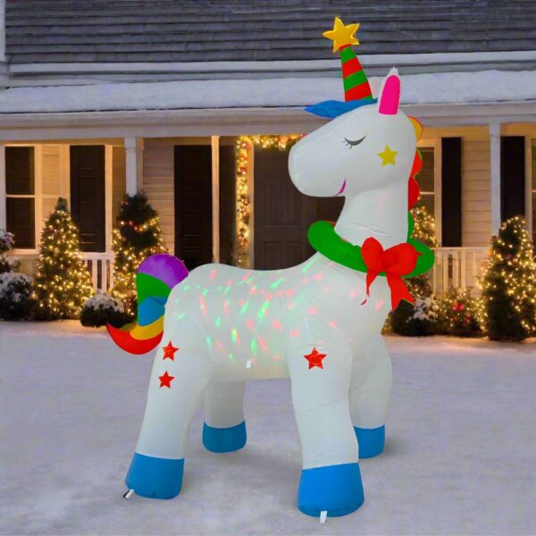 Fanno-inflatable unicorn RGB lights 180cm outdoor indoor magical decor