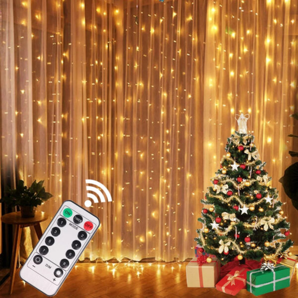 Fanno-Christmas Lights Curtain Garland