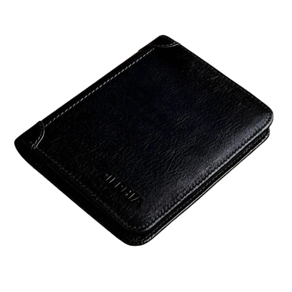 Fanno-NNEOBA Genuine Leather Retro Business Wallet - Short Card Holder & Coin Purse