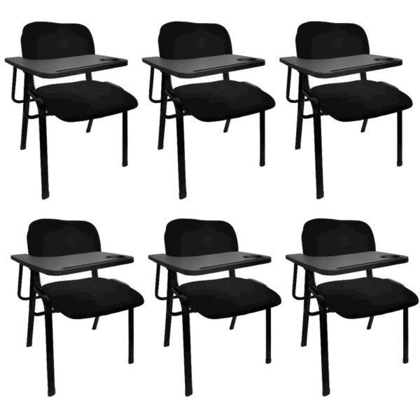 Fanno-Training Chairs with Writing Tablet Set of 6 for Office Classroom Conference