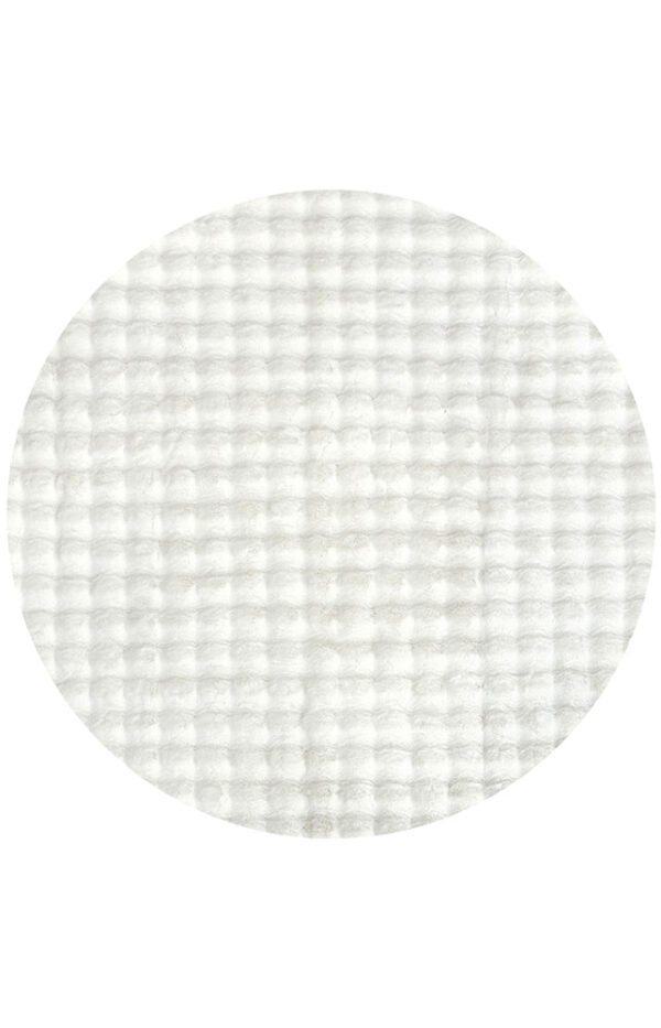 Fanno-Bubble Washable Rug - White 100X100Cm