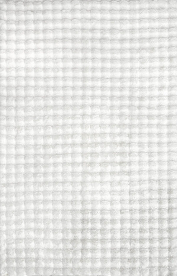 Fanno-Bubble Washable Rug - White 140X70Cm