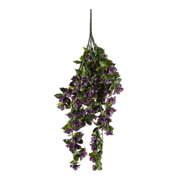 Fanno-Hanging Artificial Bougainvillea Plant Purple UV Resistant for Indoor Outdoor Decor