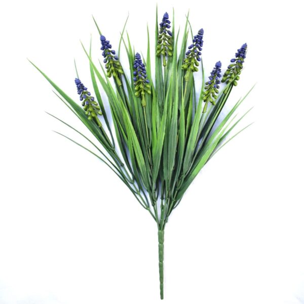 Fanno-Artificial Purple English Lavender Stem for Floral Arrangements Indoor Outdoor Use