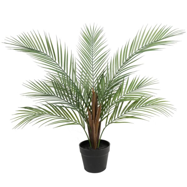 Fanno-Artificial Potted Palm Tree Realistic Indoor Plant Low Maintenance Home Decor