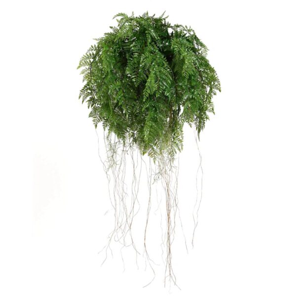 Fanno-Artificial Fern Ball 55cm Diameter Lifelike Faux Plant for Indoor Decor