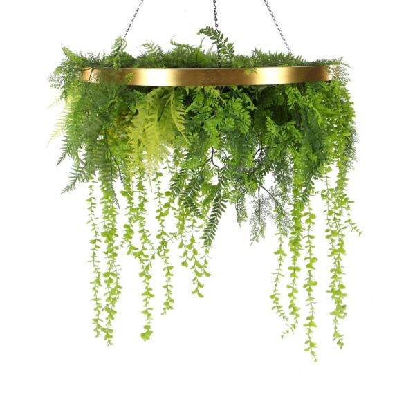 Fanno-Large Hanging Artificial Green Wall Disc Eco-Friendly Indoor Decor 80cm