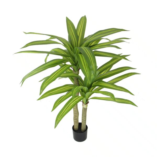 Fanno-Artificial Multi Head Dracaena Tree 130cm Realistic Faux Plant for Home Office Decor