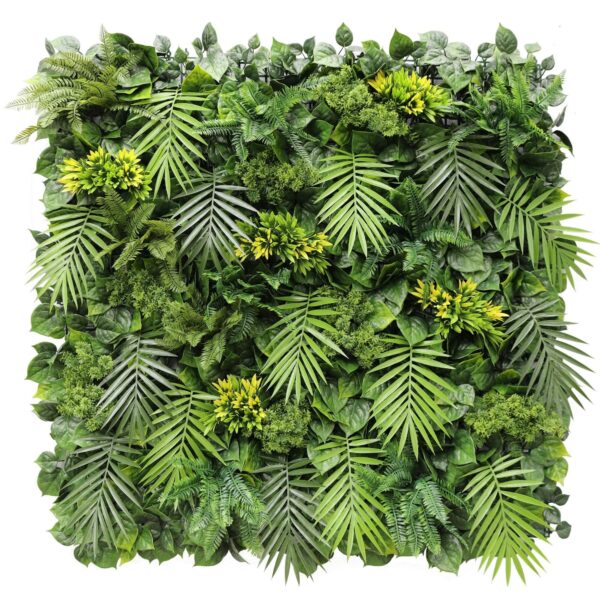 Fanno-Artificial Green Wall Panel Lush Hanging Fern UV Resistant 1m x 1m Indoor Outdoor