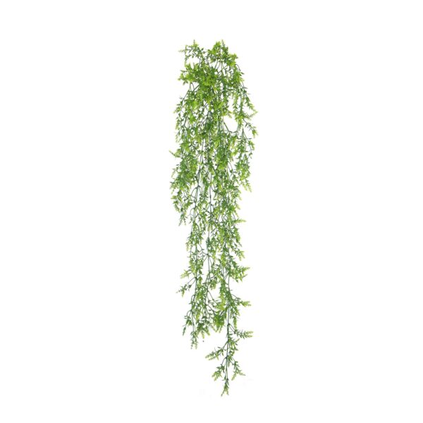 Fanno-Artificial Hanging Evergreen Plant Two-Tone Indoor Outdoor Decor 80cm Vivid Greenery