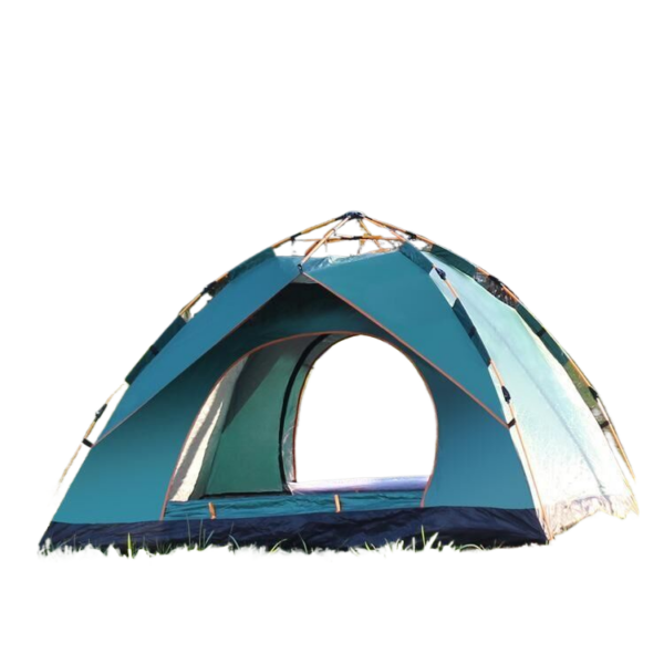 Fanno-Double door tent 2-4 people green 200x150x110cm waterproof lightweight