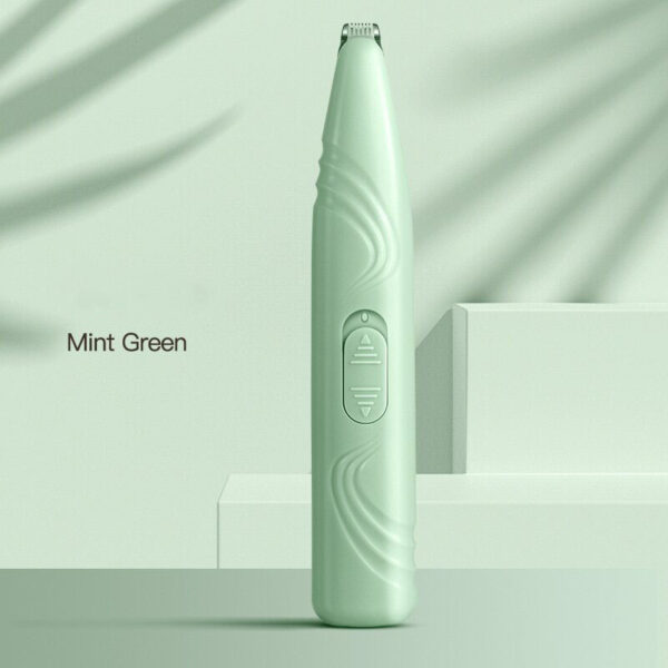 Fanno-Portable Pet Hair Trimmer Mint Green Rechargeable Ergonomic Stainless Steel