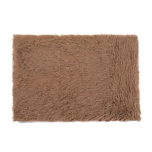 Fanno-Cozy Throws for Cats and Dogs M 80*55cm Soft Faux Fur Anti-Anxiety Khaki