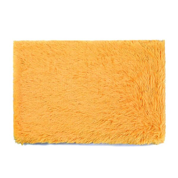 Fanno-Cozy Pet Blankets Soft Faux Fur Anti-Anxiety M 80x55cm Golden Yellow