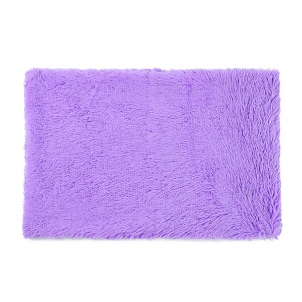 Fanno-Cozy Pet Blanket Soft Faux Fur Anti-Anxiety M 80x55cm Purple