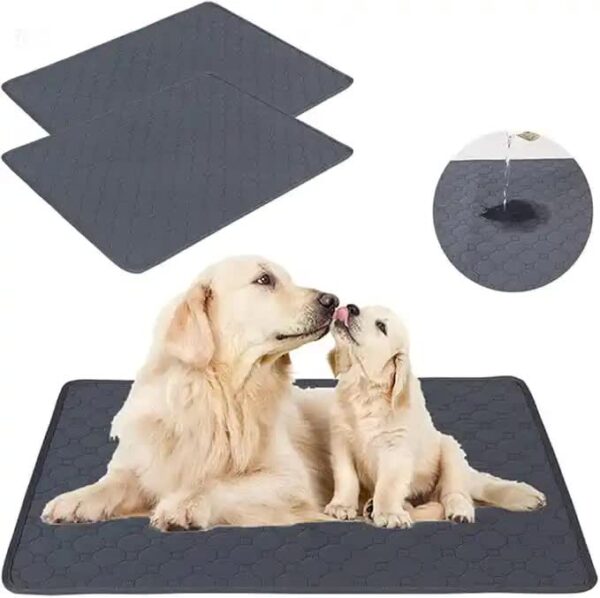 Fanno-Washable Pet Pad Non-Slip Absorbent Reusable Mat S 60x45CM Waterproof