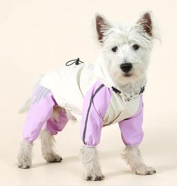 Fanno-Dog Raincoat Waterproof Windproof Comfortable Outdoor Size XXL Purple