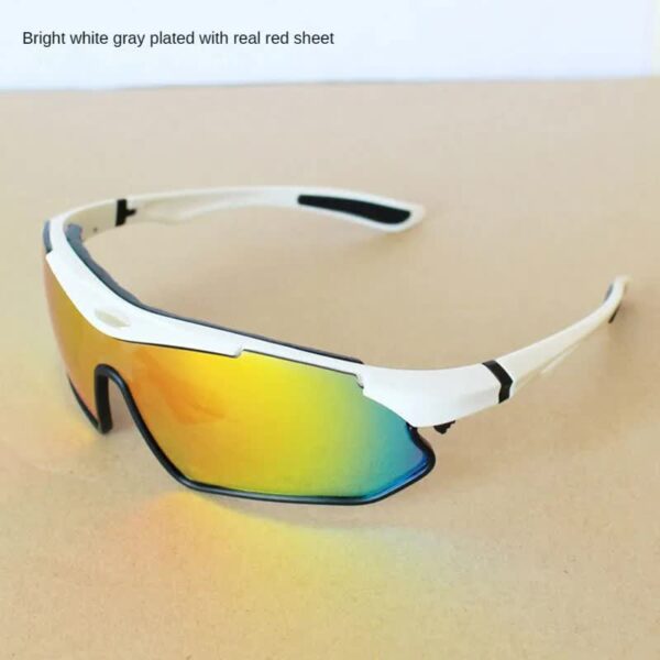 Fanno-Multifunctional Cycling Glasses - Windproof and UV Protection Sports Eyewear  White