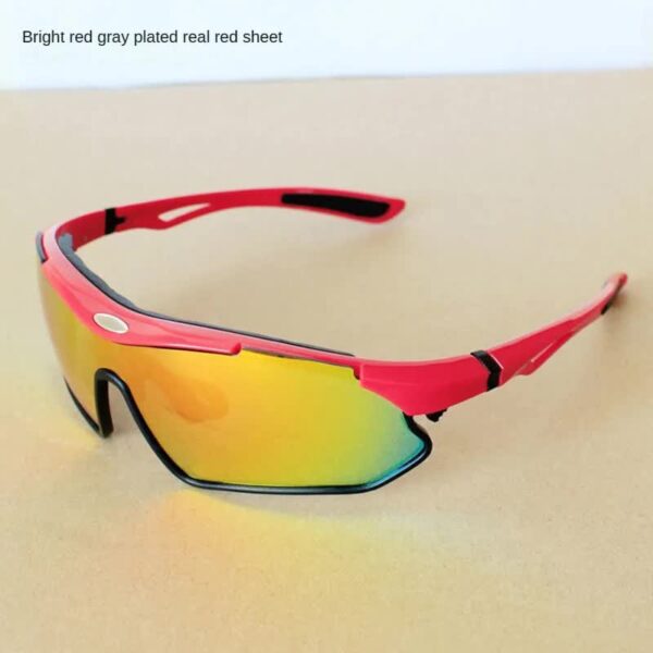 Fanno-Multifunctional Cycling Glasses - Windproof and UV Protection Sports Eyewear  Red