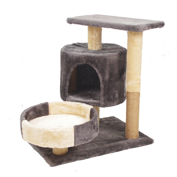 Fanno-A Cat's Dream Paradise: Natural Solid Wood Cat Climbing Frame 50*33*53CM