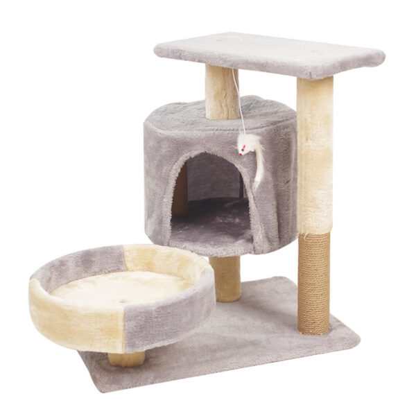 Fanno-A Cat's Dream Paradise: Natural Solid Wood Cat Climbing Frame 50*33*53CM